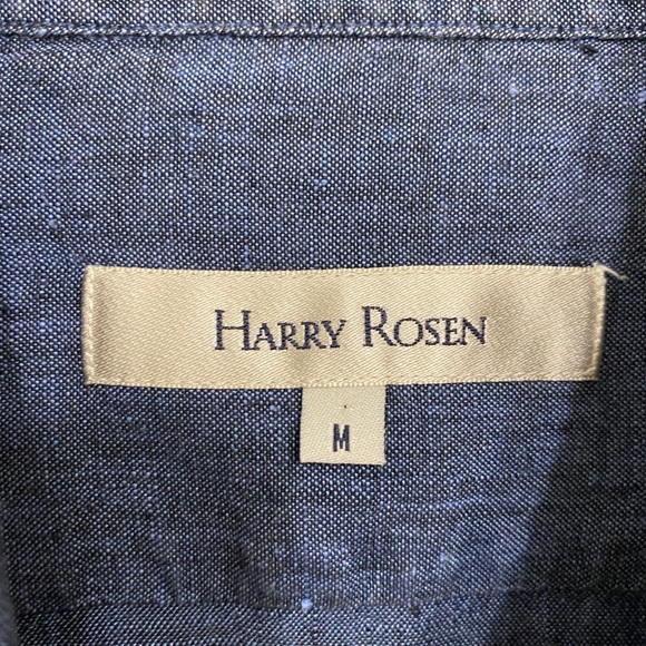 Harry Rosen Linen Polo Size-M - Picture 3 of 4
